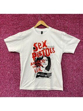 Sex Pistols Anarchy in the UK Punk Rock Band T-Shirt Large